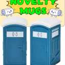 White Elephant Gifts for Adults, Funny Toilet Shot Glasses & Mugs Set, Christmas Stocking Stuffers for Men