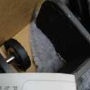 Topmart Cat Desk Bed with 360 Rotating, Cat Hammock for Desk with 2 Washable Pads, Easy to Install, Kittens Bed for Desk Attachment for Home Office,Up to 45LBS, Grey & Black
