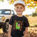 Halloween Shirts for Kids Toddler Boys Girls Pumpkin Shirts Ghost T-Shirts Clothes Short Sleeve Cotton Tee 2-8T (Black)