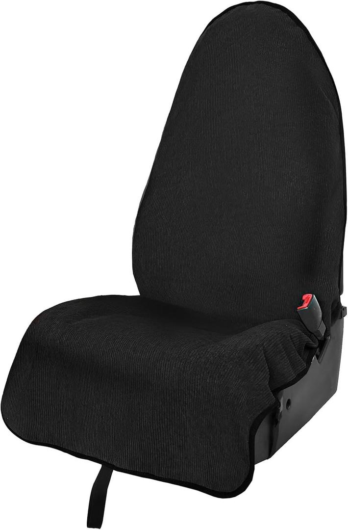 Universal Automotive Waterproof Seat Cover for Cars - Black Car SeatProtector Set Fit for Vechicles Honda Tesla Ford Toyota - Sweatproof Auto Seat Cushion Great for Beach Swimming Surfing
