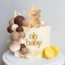 Brown Bear Cake Decoration Baby Bear Baby Shower Cake Topper Bears Cake Decoration Baby Shower Birthday Cake Decoration