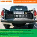 Truck Bed Cargo Divider for 2005-2026 Tacoma, Foldable Black Molle Panels,Adjustable Truck Organizer Replacement,No Drilling