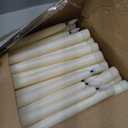 Baquler 100 Pcs Flameless Taper Candles LED Taper Candles Flickering Bulk Ivory LED Candlestick for Easter Wedding Church Halloween Christmas Party Decor Table Centerpiece, 8.5 in, No Batteries