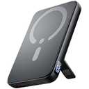 for Magsafe Portable Charger, 12000mAh Wireless Magnetic Power Bank with Stand& PD 20W Fast Charging, for Magsafe Battery Pack Compatible with iPhone 17/16/15/14/13 Series, Power bank for Travel Cruise