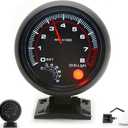 Tachometer Gauge,Geevorks 3.75" 12V Automotive Replacement Tachometers 0-8000 RPM,RPM Tachometer for Car 4/6/8 Cylinder Engines