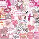 3 x 50 PCS Bible Verse Stickers Jesus Inspirational Pink Christian Stickers Faith Bible Scripture Sticker Religious Sticker for Adults Faith Based Gifts