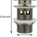 Bronze Freestanding Bathtub Drain Stopper, Compatible with Drain Rough-in Kit