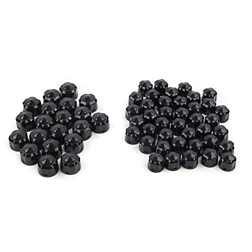 Motorcycle Bolt Covers Bolt Head Toppers Engine Caps Kit fit for Harley Touring Road King Street Glide Road Glide Electra Glide Sportster 883 Dyna Fat Bob Softail Fat Boy (9mm-12mm), 60pcs