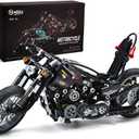 Nifeliz Knuckle Chopper Motorcycle Building Kit (451 Pieces)