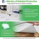 39" x200' Heavy-Duty Floor Protection | Construction Grade Carpet Protector | Drop Cloth Plastic Film for Hardwood Floors | Waterproof Painters Covering with No Residue(Summit White)