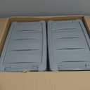 Amazon Basics Plastic Storage Containers with Secure Latching Lids, Stackable Organization Bins for Organizing, Clear/Grey, 5 Quart, Set of 10