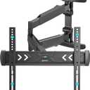 ONKRON Full Motion TV Wall Mount for 40-75 Inch TVs up to 77 lbs, Extendable TV Mount Swivel and Tilt, Articulating Arm VESA 100x100-400x400, Corner Television Wall Mount Bracket Black