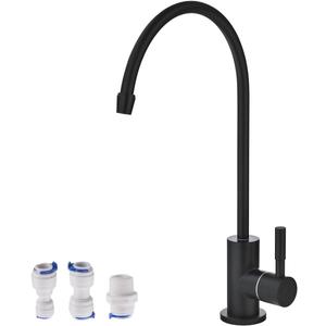 Havin Black Bar Sink Faucet, RO Water Filter Faucet,Drinking Water Faucet fits Most Water Filtration System, Kitchen Reverse Osmosis Faucet, Stainless Steel Filter Tap, Beverage Faucet for Bar Sink