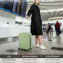 Hanke 20 Inch Expandable Carry On Luggage, Hard Shell with Side Hook, 20 Inch EXT