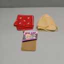 Crowye 2 Set Halloween Makeup Bald Cap and Hairnet with Head Scarf Ring Costume Set for Adults Cosplay Costume Party (Red)