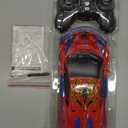 Qumcou Spider Toys for Boys 4-6, Remote Control Car, One-Button Transform Superhero Toys, 2.4Ghz RC Cars, 360 Spin,1:16 Scale, Shinning Red and Blue Light, Birthday Gifts for Boys, Boy Toys Age 6-8