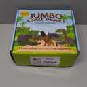 Learning Minds Set of 8 Jumbo Safari Animals Figures - Zoo Animals for Toddlers 1-3 - Jungle Animals Figures - Toy Animals for Kids Age 18 Months Plus - Animal Toys for Kids 1,2,3 Years Old