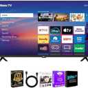 Roku 40 Inch Class Select Series 1080p Full HD Smart TV WiFi LED Display Voice Remote Streaming Apps Included HDMI Cable Streaming Bundle