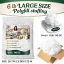 6 lb Polyfill Stuffing for Stuffed Animals, Pillows and Couch Cushions