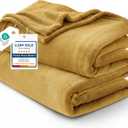 Bedsure GentleSoft Gold Fleece Throw Blanket - 300GSM Blankets for Couch, Sofa, Bed, Soft Lightweight Plush Cozy Throws for Toddlers, 50x60 inches