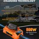 Kohree Golf Cart Charger 36 Volt 18 Amp for EZGO TXT Lead Acid Battery with LED Real-time Progress Display 2-Pin D Style Plug