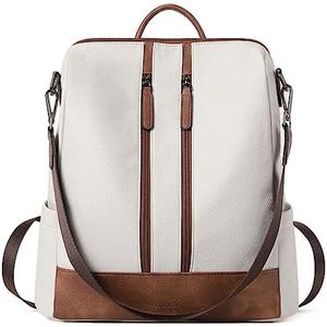 CLUCI Leather Backpack Purse for Women Convertible Travel Ladies Designer Fashion Casual College Shoulder Bag