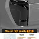 Hoolcar Tail Light Lamp Cover Guard Trim Compatible with Ford F150 Raptpr 2024 2025 (Smoked Black)