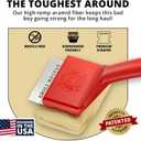 Grill Rescue Bristle-Free Steam Cleaning Grill Brush - Safe for All Grill Types, Heat-Resistant Kevlar Head, Perfect for Stainless Steel, Porcelain, Cast Iron Grates (Scraper Brush)