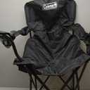 Coleman Portable Camping Chair with 4-Can Cooler, Cushioned Seat & Back with Side Pockets & Cup Holder, Carry Bag Included, Great for Camping, Tailgating, Firepits, Patio, & More