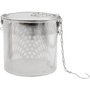 CADUFUELLY 7inch Stainless Steel Seasoning Strainer Tea Ball Filter Soup Seasonings Separation Basket Mesh Stewpot Basket Tea Infuser Tea Sieve for Home, Restaurant, Kitchen, Dining