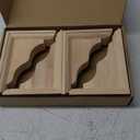 4 Pcs Traditional Wood Brackets Unfinished Hardwood Bracket Decorative Millwork Corbels Solid Wood Shelf Bracket for Home Shelf Cabinet Furniture Support (2 1/4" W X 5" D X 7" H)