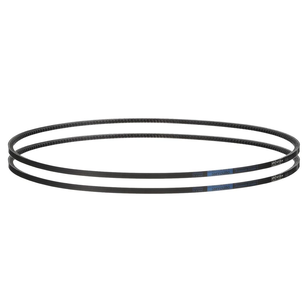 Uxcell 2pcs 3VX560 Rubber V-Belt, Raw Edge Cogged Industrial V Belt 46" Length x 0.38" Width x 0.32" Thickness