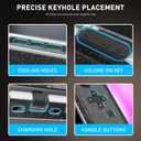 [Improve PC Hardshell Easy to Dock] Glitter Switch 2 Case Dockable, for Switch 2 2025 Protective Cover Crystal Clear Accessories Skin with Screen Protector & 4 Thumb Caps