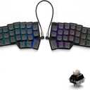 YIVU CORNE V4 Wired Split Mechanical Keyboard 40% Layout 3 * 6 orthogonal Ergonomic Support QMK/Vial Key remapping Custom hot-swappable RGB Gaming Keyboard Pre-Lubricated Linear Switch Smooth Feel