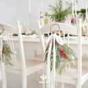 MEEDEE White Velvet Ribbon 2 Inch Frayed Edge Ribbons 2 Rolls 4 Yards Crinkle Crushed Ribbons White Velvet Ribbon for Christmas Tree, Gift Wrapping, Holiday Decor, Wedding Favors