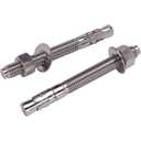 3/8" X 2-1/2" Concrete Anchor, 304 Stainless Wedge Anchor with Excellent Anti-Rust Performance, 304(18-8) Stainless Steel Concrete Anchors and Screws Kit (10pcs)