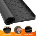 Washing Machine Drain Pan Silicone Mat, 32 x 30 Inch Washer Drip Tray, Non-Slip Waterproof Washer Tray for Floor Protection, Anti-Vibration Mat for Washer or Dryer