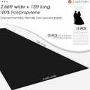 Black Carpet Runner for Party,140GSM 2.62FTx15FT Carpet Party Decorations,Black Runway Rug for Prom Felt Non-Woven Fabric,Runner for Wedding Ceremony