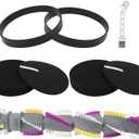 Filter Brush Roll Replacement for Bissell Cleanview Swivel Pet Crosswave 1820 1823 1825 2253 2252 2255 2256 2260 2316 2383 Vacuum Cleaner Parts, 1 brush roll + 2 foam & felt filters + 2 belts