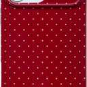 Vintage Red Polka Dot Phone Case for iPhone 17 Pro Max 6.9", Aesthetic Trendy Cute Boho Pattern Classic Elegant Chic Burgundy Protective Cover for Girls Women