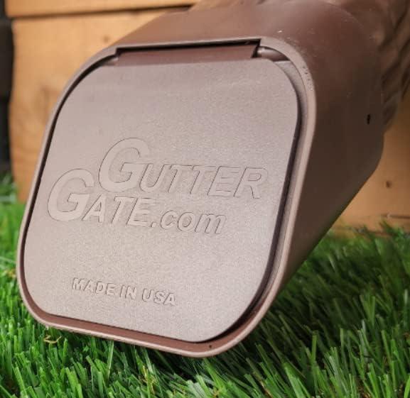 Type-A Gutter Downspout Extension (3"x4", Brown), 2 Pack