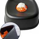 2 x RAINWOOD Liquid Slow Feeder Dog Bowl with Floating Ball, Dog Lick Bowl for Bone Broth, Yogurt & Supplements, Dog Enrichment Slow Feeding Dish for Small Medium Large Breeds (Black)