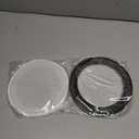 2pcs Round Ceiling Speaker Grill Covers for 6.5 Inch Speaker with Screws(White)