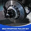 Orion Motor Tech 9-Way Slide Hammer Puller Set, Front Wheel Hub Bearing Remover & Rear Wheel Axle Hub Dent Shaft Puller Tool Kit