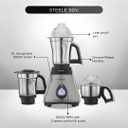 Preethi Steele Mixer Grinder with Turbo Vent and Improved Couplers