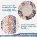 Large Reusable Beeswax Bread Bag with 12in Beeswax Bowl Cover - Sourdough Bread Bags with Proofing Cover for Storage and Sourdough Proofing,The Perfect Baking Accessories