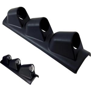 Universal Black 2" 52mm Triple 3 Hole Pillar Gauge Pod Holder