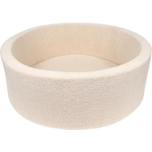 MEOGETY Kids Foam Ball Pits for Toddlers Babies Dogs Cats, Soft Infant Baby Ball Pit Pool for Girls and Boys Gifts, (Balls NOT Included) Imitation Teddy Colours