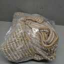 BSICPRO Bathroom Rugs and Mats Sets, 2 Piece Thick Absorbent Chenille Bath Mat Rug Set Non Slip, Soft Shaggy Bath Room Floor Mats for Bathroom, Machine Washable (Beige, 20" x 60" Plus 20" x 32")