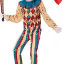 Morph Scary Clown Costume - Creepy Killer Clown Costume for Kids - Halloween (Large)